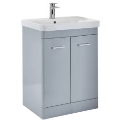 Scudo Rossini 800mm Pebble Grey Floorstanding Vanity Unit and Basin