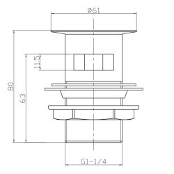 Scudo Black Round Dome Slotted Sprung Basin Waste