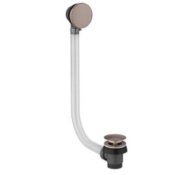 Scudo Brushed Bronze Round Bath Pop Up Waste and Overflow