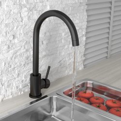 Scudo Manhattan Matt Black Kitchen Tap 