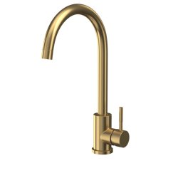 Scudo Manhattan Brushed Brass Kitchen Tap