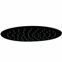 Scudo Black Round 200mm Fixed Shower Head