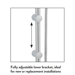 Scudo Middleton Round Riser Rail Kit with Multi Function Handset