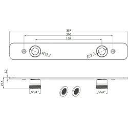 Scudo Bar Valve Fixing Plate