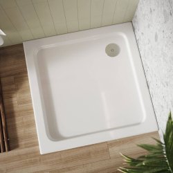 Scudo Shires 900mm White Square Shower Tray