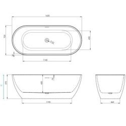 Scudo Form 1650 x 700mm Freestanding Bath Lifestyle