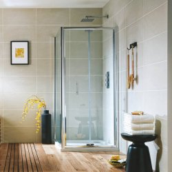 Scudo S6 700mm Chrome Bifold Shower Door