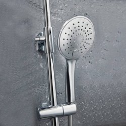 Scudo Messi Round Cool Touch Rigid Riser Shower