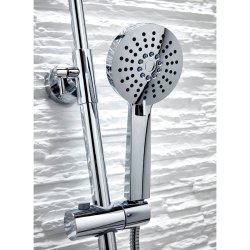 Scudo Serena Chrome Round Rigid Riser Shower