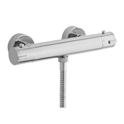 Nuie Minimalist Chrome Thermostatic Shower Bar Valve