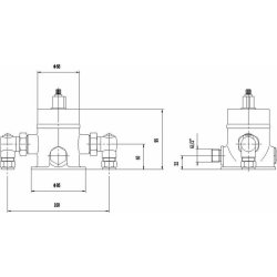 Nuie Chrome Isolation Elbows For Sequential Valves