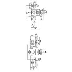 Nuie Victorian Chrome Exposed Thermostatic Triple Shower Valve