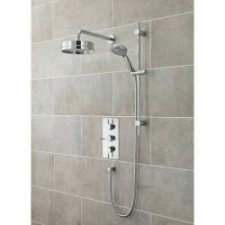 Nuie Traditional Chrome 200mm Tec Fixed Shower Head