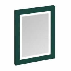 Burlington Illuminated Framed 600mm Bathroom Mirror in Matt Green