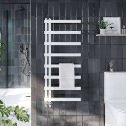 Scudo Irani White 1150 x 500mm Towel Radiator