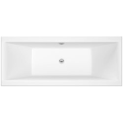 Nuie Asselby 1700 x 750mm Square Eternalite Double Ended Bath