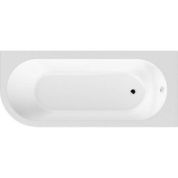 Nuie Crescent 1700 x 725mm RH Back to Wall Corner Bath with Panel