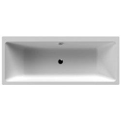 Nuie Thin Edge 1700 x 700mm Square Double Ended Bath