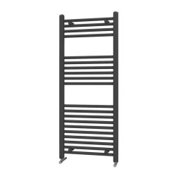 Scudo Strive Black 1200 x 400mm Towel Radiator