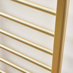 Scudo Vibe Brushed Brass 1200 x 500mm Towel Radiator