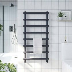 Scudo Izem Carbon Anthracite 1150 x 500mm Towel Radiator