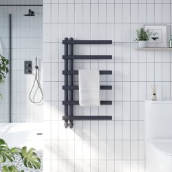 Scudo Carlo Carbon Anthracite 850 x 500mm Towel Radiator