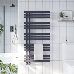 Scudo Elizabeth Carbon Anthracite 1200 x 600mm Towel Radiator