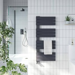 Scudo Thames Carbon Anthracite 800 x 500mm Towel Radiator