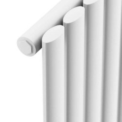 Scudo Apex White 1800 x 413mm Vertical Single Designer Radiator