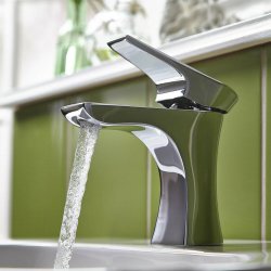 Bristan Hourglass Basin Mixer with Clicker Waste