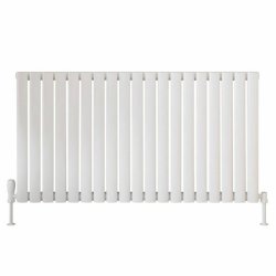 Scudo Apex White 600 x 1121mm Horizontal Single Designer Radiator