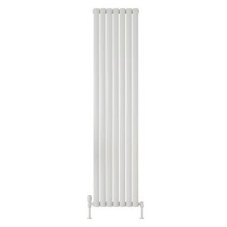 Scudo Apex White 1800 x 413mm Vertical Single Designer Radiator