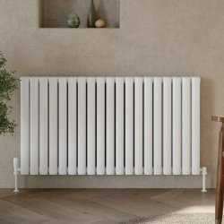 Scudo Apex White 600 x 767mm Horizontal Double Designer Radiator