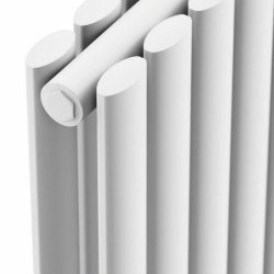 Scudo Apex White 1800 x 531mm Vertical Double Designer Radiator