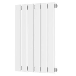 Scudo Bravo White 600 x 410mm Horizontal Single Designer Radiator