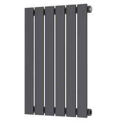 Scudo Bravo Anthracite 600 x 410mm Horizontal Single Designer Radiator