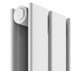 Scudo Bravo White 600 x 1158mm Horizontal Double Designer Radiator