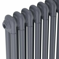 Scudo Anthracite 600 x 650mm 2 Column Horizontal Radiator