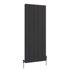 Scudo Arton Black 1200 x 470mm Vertical Single Designer Radiator