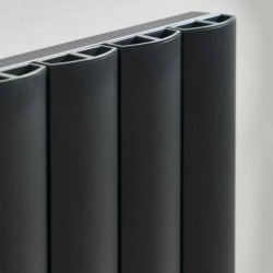 Scudo Korali Carbon Anthracite 1800 x 565mm Vertical Single Designer Radiator