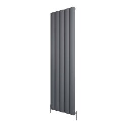 Scudo Korali Carbon Anthracite 1800 x 470mm Vertical Single Designer Radiator