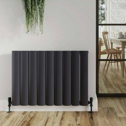 Scudo Korali Carbon Anthracite 600 x 850mm Horizontal Single Designer Radiator