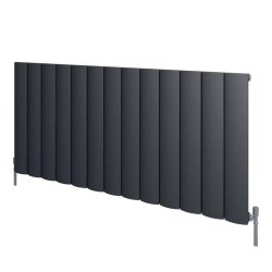 Scudo Korali Carbon Anthracite 600 x 1230mm Horizontal Single Designer Radiator