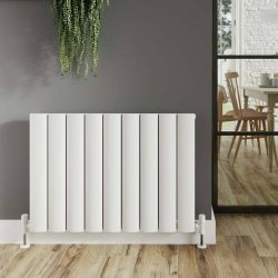 Scudo Korali White 600 x 850mm Horizontal Single Designer Radiator