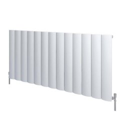 Scudo Korali White 600 x 1230mm Horizontal Single Designer Radiator