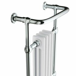 Scudo Harrogate 952 x 479mm 4 Column Traditional Towel Rail