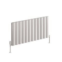 Reina Belva Double Horizontal White Aluminium Radiator 600 x 828mm