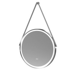 Nuie Salana Chrome 600mm Round LED Mirror