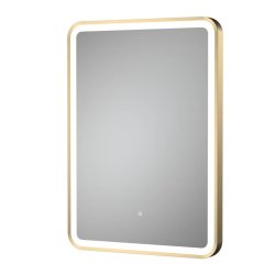 Nuie Hydrus Brushed Brass 700 x 500mm LED Mirror