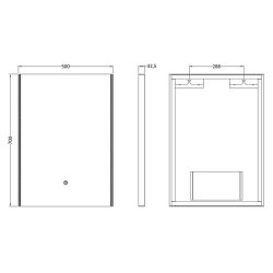 Nuie Anser 700 x 500mm LED Mirror